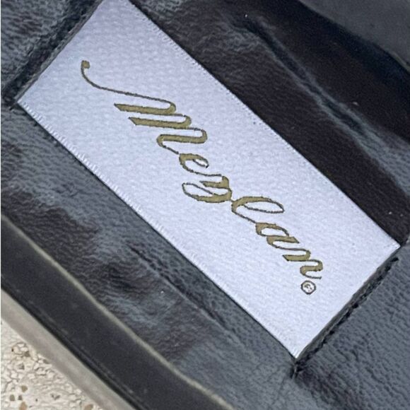 Mezlan Mirage Black Patten Leather Formal Slip On dress Shoes Size 8.5M - Picture 8 of 12